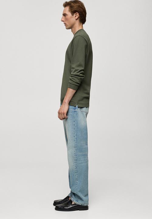 MANGO - T-shirt garet - medium green