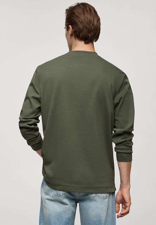 MANGO - T-shirt garet - medium green