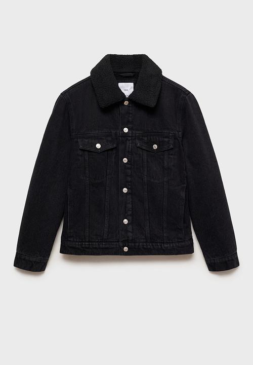 MANGO - Jacket wasp - black denim
