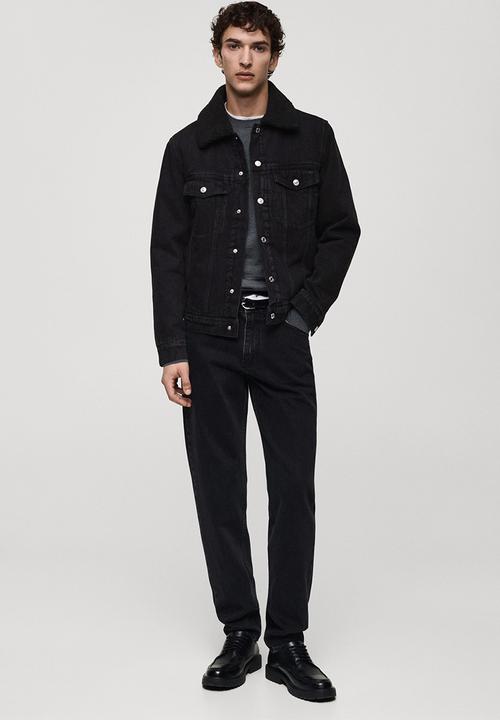 MANGO - Jacket wasp - black denim