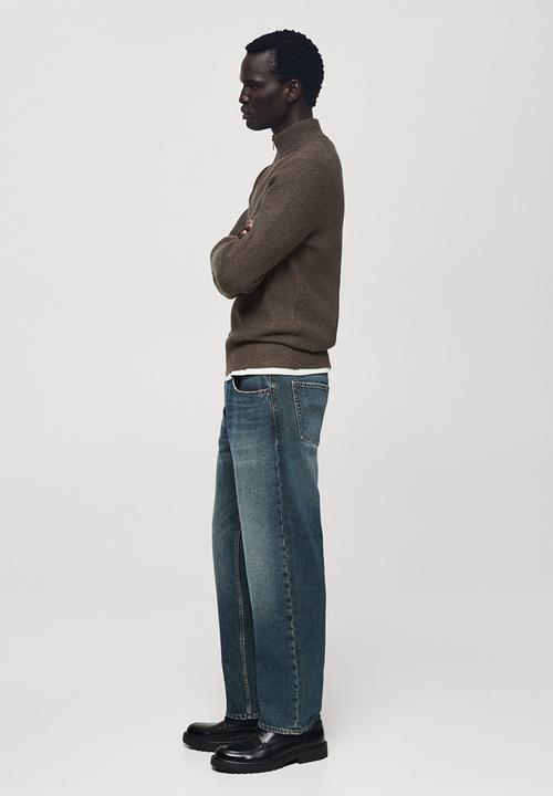 MANGO - Sweater parkd - brown