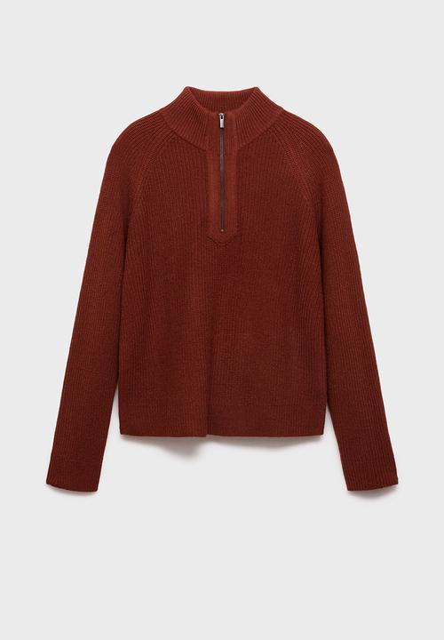 MANGO - Sweater brinap - medium orange