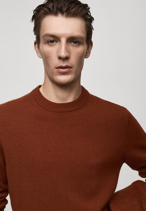 MANGO - sweater lotus - medium orange