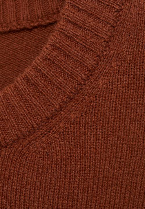 MANGO - sweater lotus - medium orange
