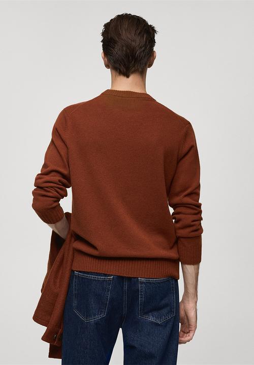MANGO - sweater lotus - medium orange