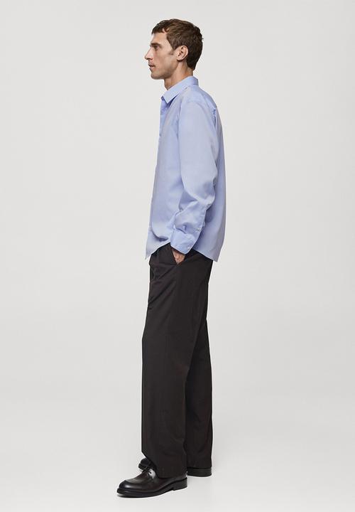 MANGO - shirt beau - light/pastel blue