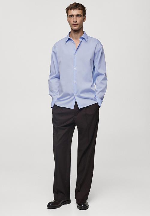 MANGO - shirt beau - light/pastel blue