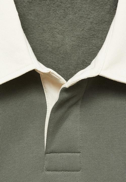 MANGO - Sweatshirt poems - green