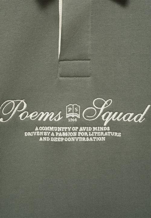 MANGO - Sweatshirt poems - green