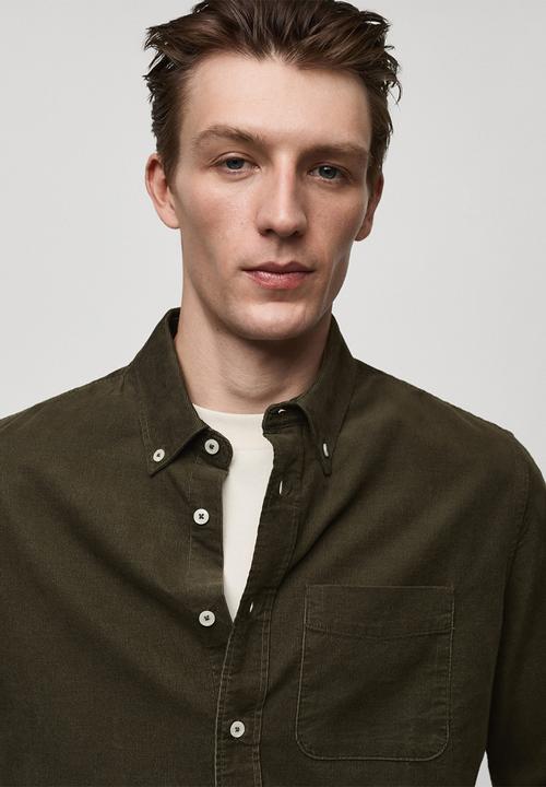 MANGO - shirt tadi - beige/khaki