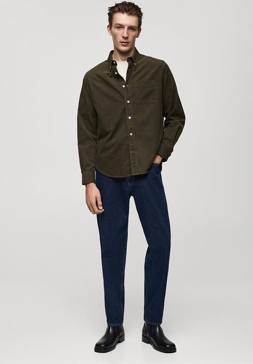 MANGO - shirt tadi - beige/khaki