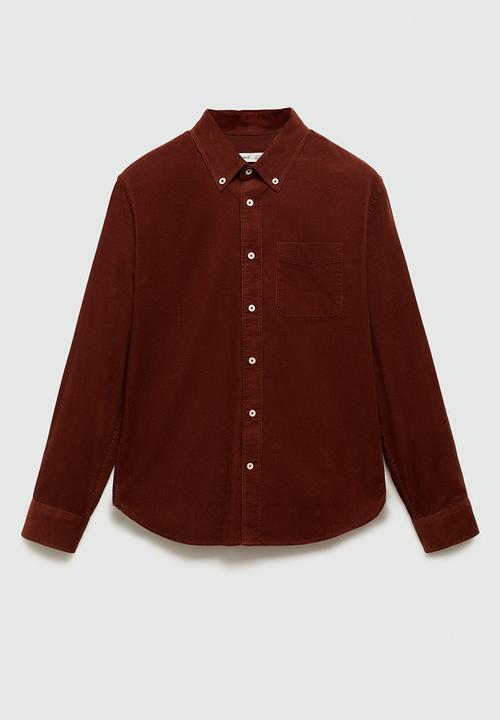 MANGO - Shirt tadi - rust/copper