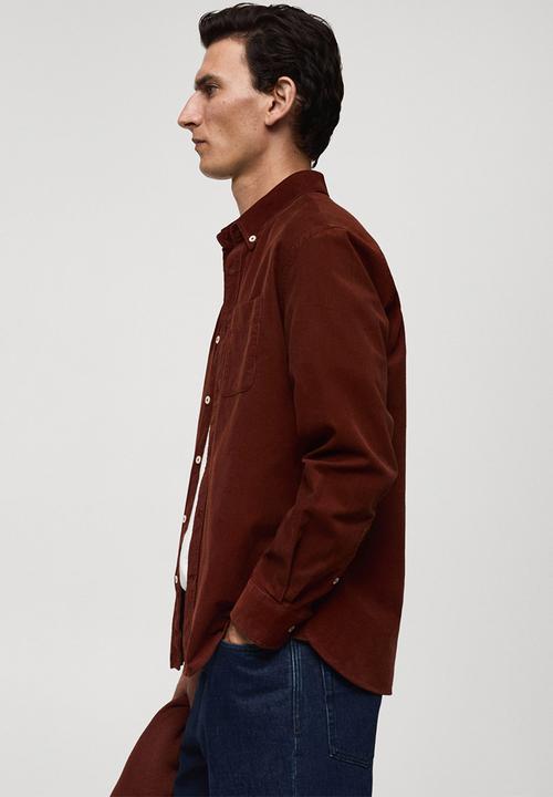 MANGO - Shirt tadi - rust/copper
