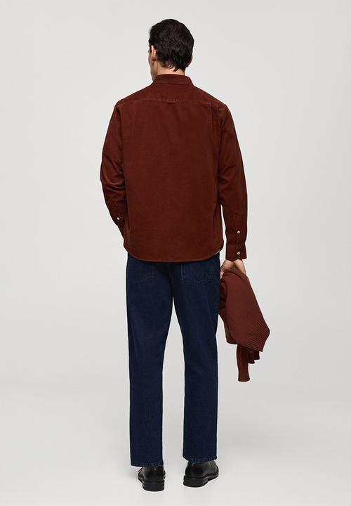MANGO - Shirt tadi - rust/copper