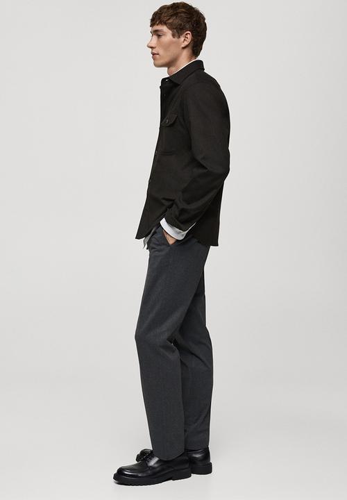MANGO - shirt olivier - dark grey