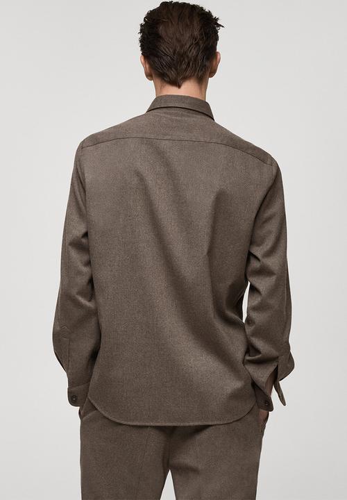 MANGO - Shirt olivier - medium grey