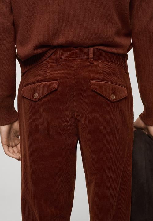 MANGO - Trousers Rascal - Rust/Copper