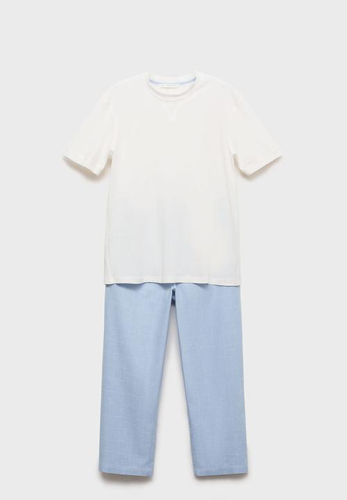 MANGO - Pijama pack classic  - sky-blue