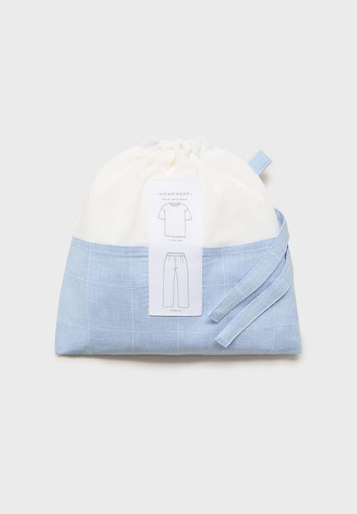 MANGO - Pijama pack classic  - sky-blue