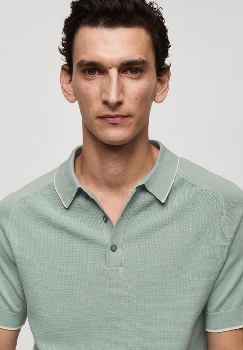 MANGO - poloshirt puroh - turquoise / aqua