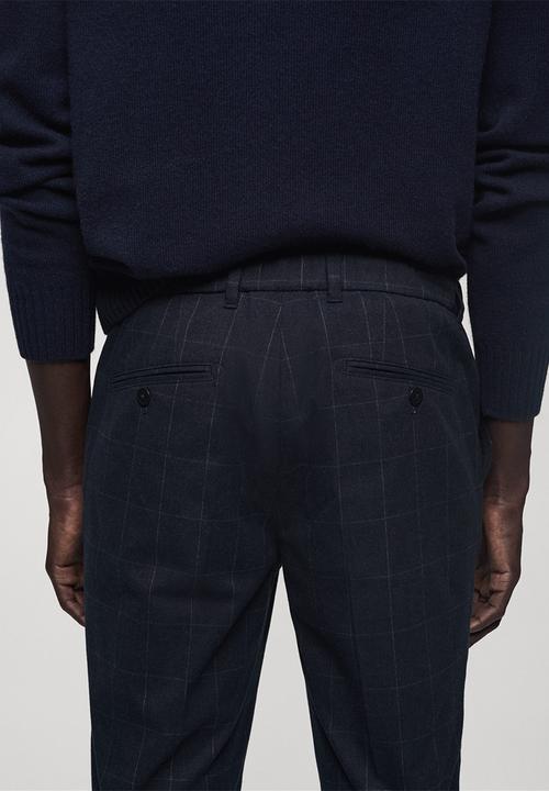 MANGO - Trousers Brest - Navy