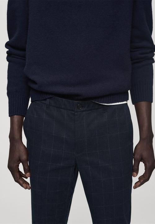 MANGO - Trousers Brest - Navy