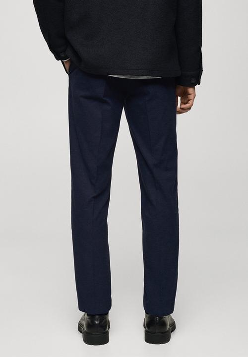 MANGO - Trousers Brest - Medium Blue