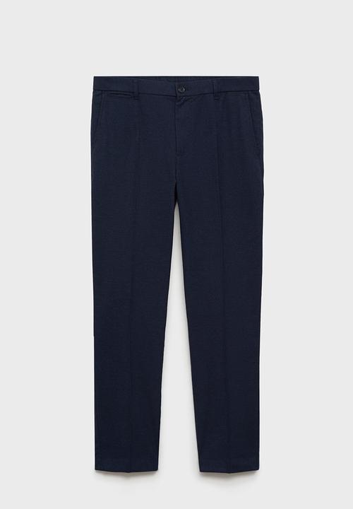 MANGO - Trousers Brest - Medium Blue