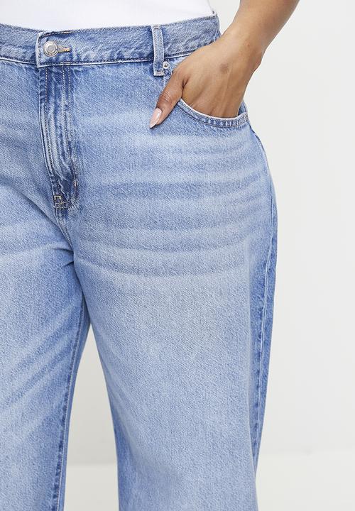 Cotton On - Plus Loose Cuff Jean - Saltwater Blue