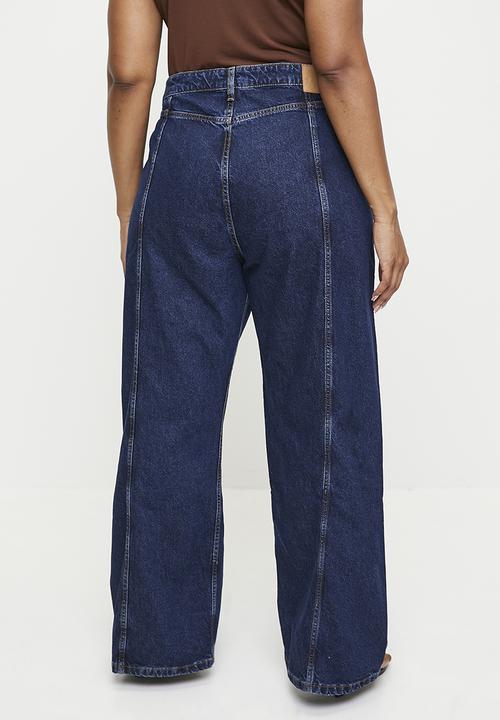 Cotton On - Plus Seam Wide Jean - Rinse Blue