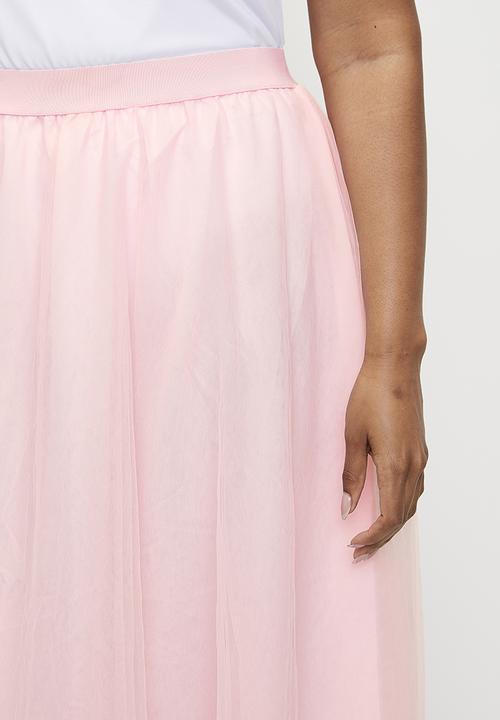MILLA - Full tulle maxi skirt - pink1
