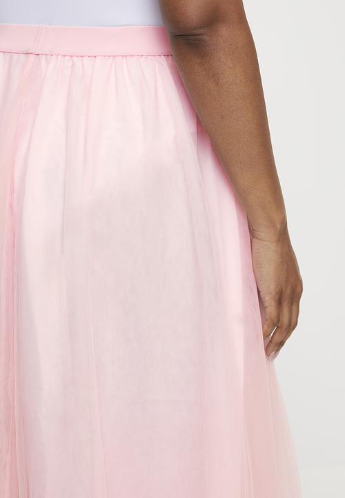 MILLA - Full tulle maxi skirt - pink1