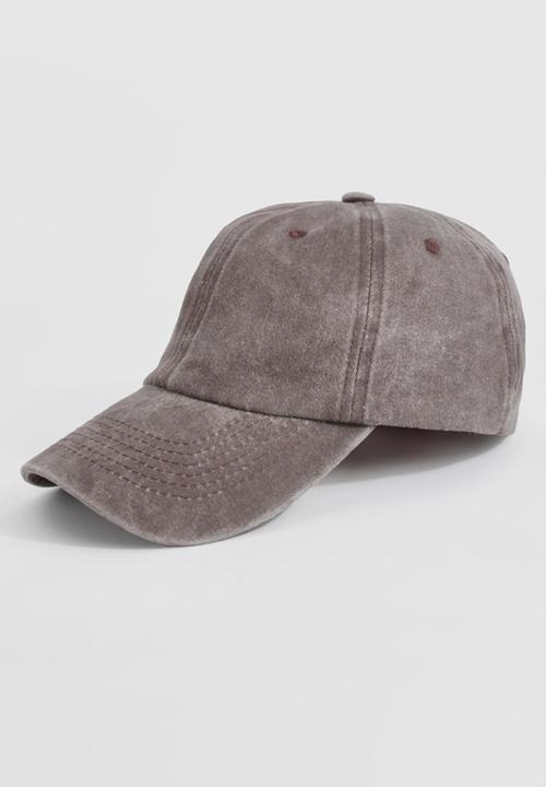 boohoo - Chocolate Washed Baseball Cap - charcoal