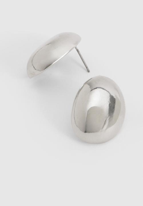 boohoo - Silver Bubble Stud Earrings - silver
