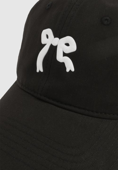boohoo - Bow Embroidered Cap - black