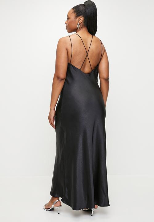 Me&B - Plus Slip Dress - Black