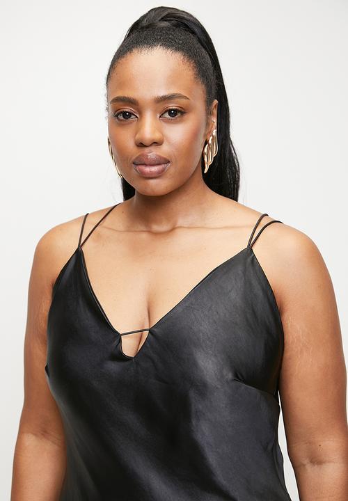 Me&B - Plus Slip Dress - Black