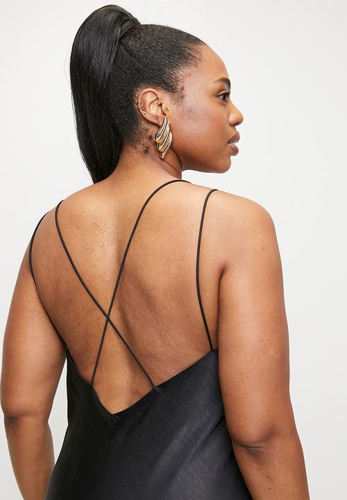 Me&B - Plus Slip Dress - Black