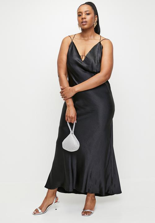 Me&B - Plus Slip Dress - Black