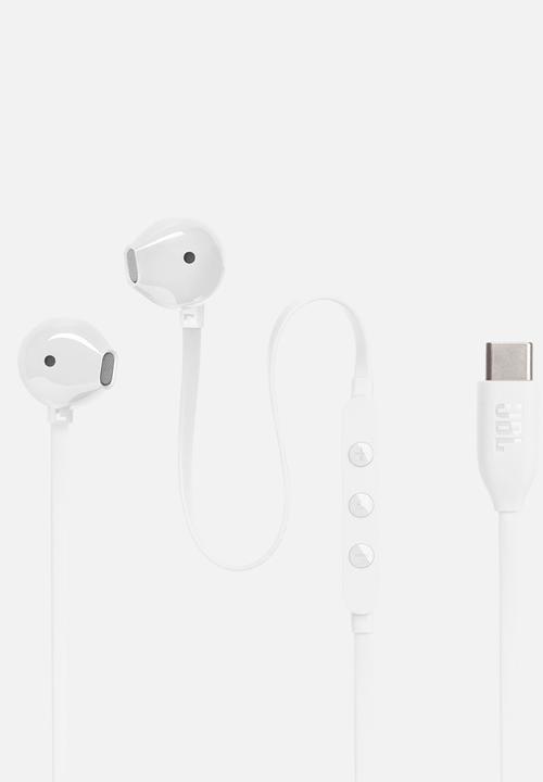 JBL - Tune 305C Wired Hi-res Earbud - White