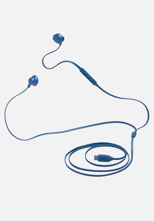JBL - Tune 305C Wired Hi-res Earbud - Blue