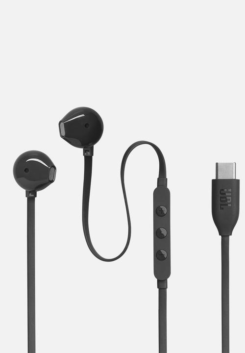 JBL - Tune 305C Wired Hi-res Earbud - Black