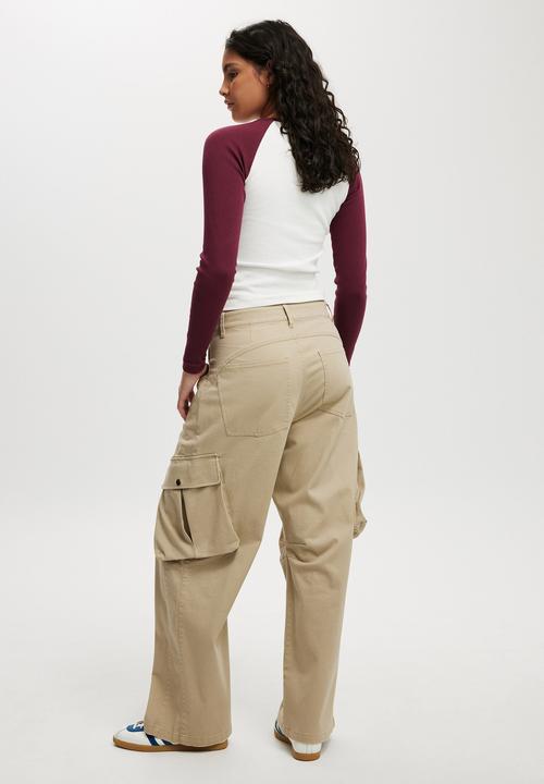 Cotton On - Cody Baggy Cargo Pant - Taupe