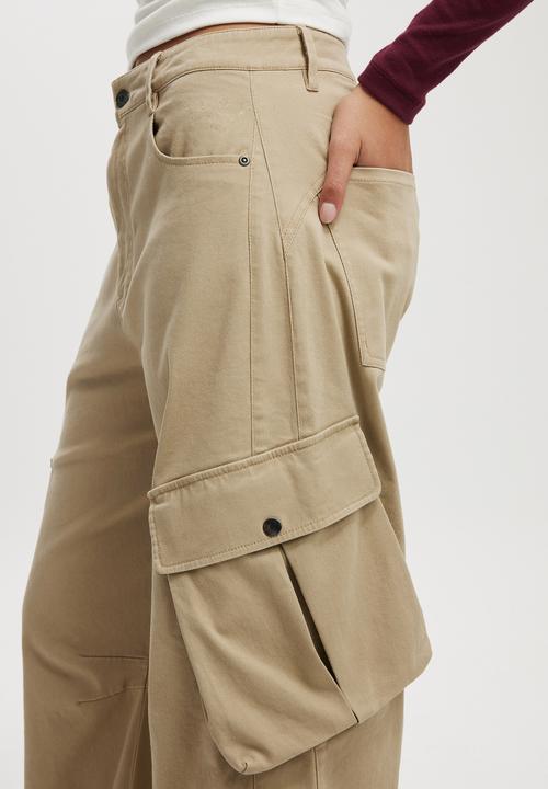 Cotton On - Cody Baggy Cargo Pant - Taupe