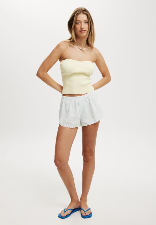Cotton On - Lucy Micro Short - Blue/White Stripe