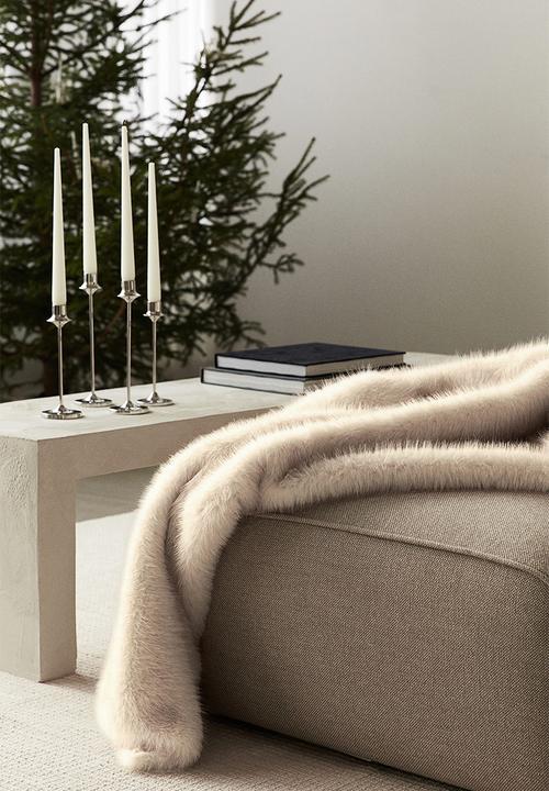 H&M - Fluffy blanket - beige