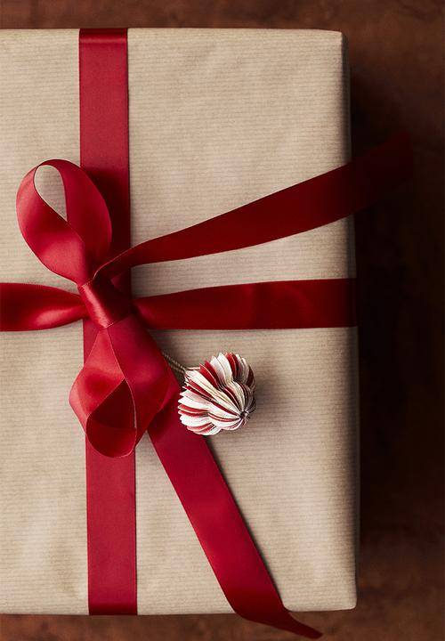 H&M - 6-Pack paper decorations - red striped