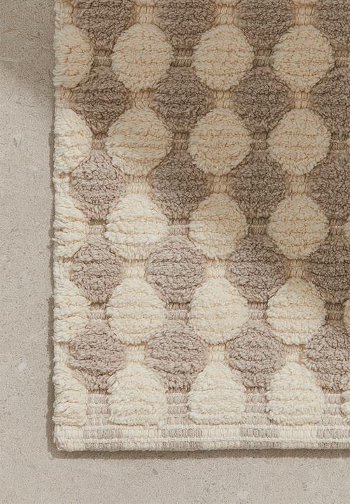 H&M - Patterned cotton bath mat - light mole spotted