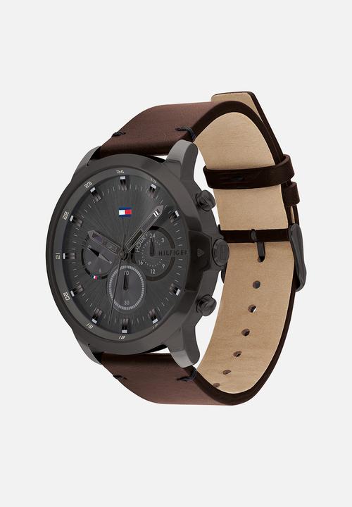 Tommy Hilfiger - Jameson leather strap - brown