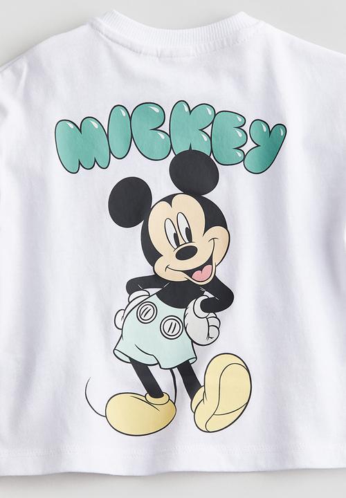 H&M - 2-Piece printed set - turquoise mickey mouse